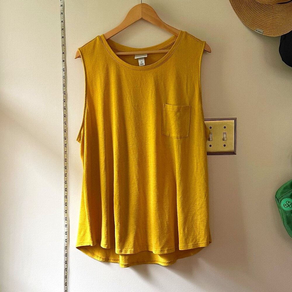 Ava & Viv pocket tank, 2X, yellow